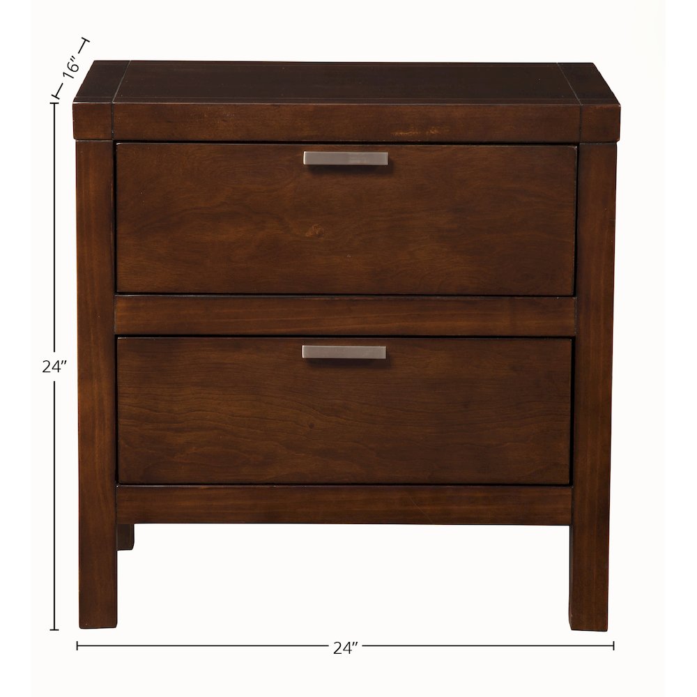 Carmel 2 Drawer Nightstand