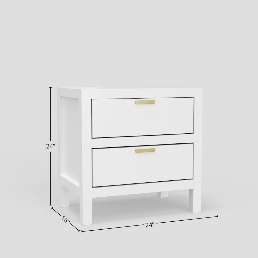 Carmel 2 Drawer Nightstand
