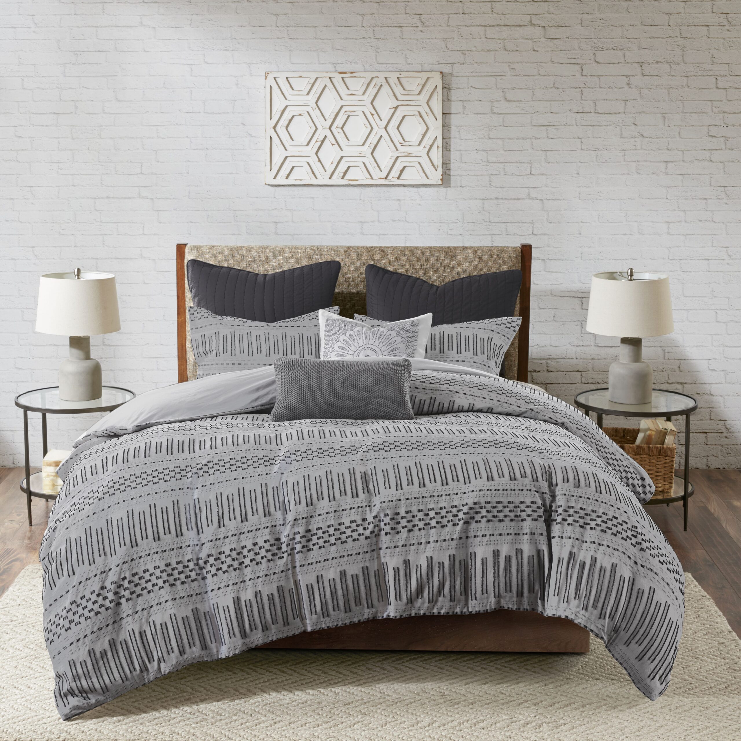 Rhea Cotton Jacquard Duvet Cover Mini Set