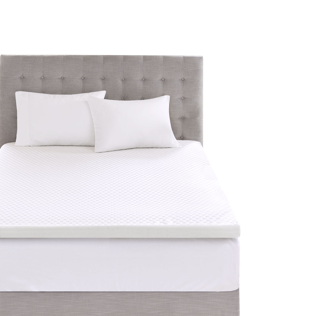 Hypoallergenic 3″ Cooling Gel Memory Foam Mattress Topper with Removable Cooling Cover