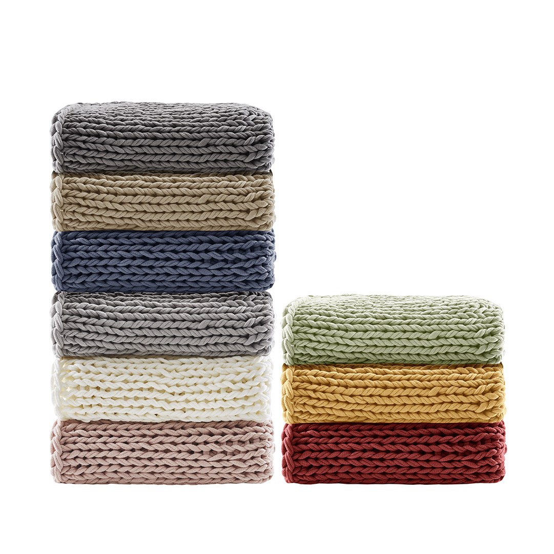 Chunky Double Knit Handmade Throw Blanket