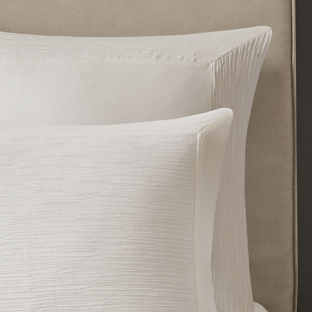 Hanae Cotton Blend Yarn Dyed 3 Piece Duvet Cover Set