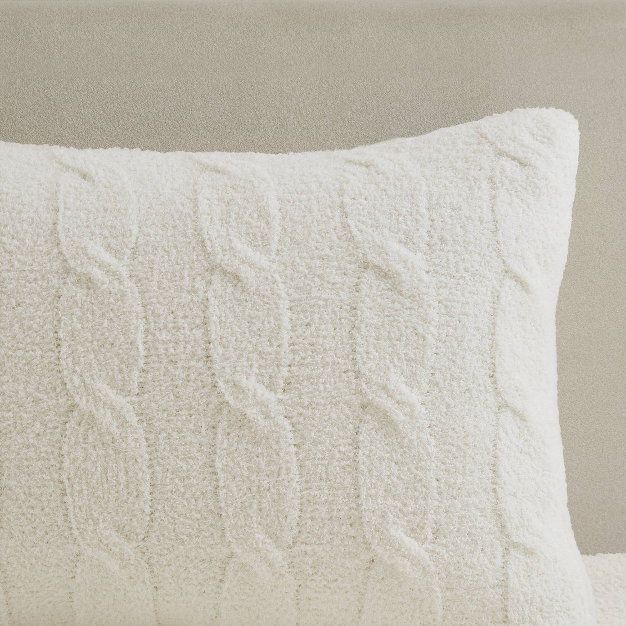 Riordan Waffle Knit Chenille Comforter Set