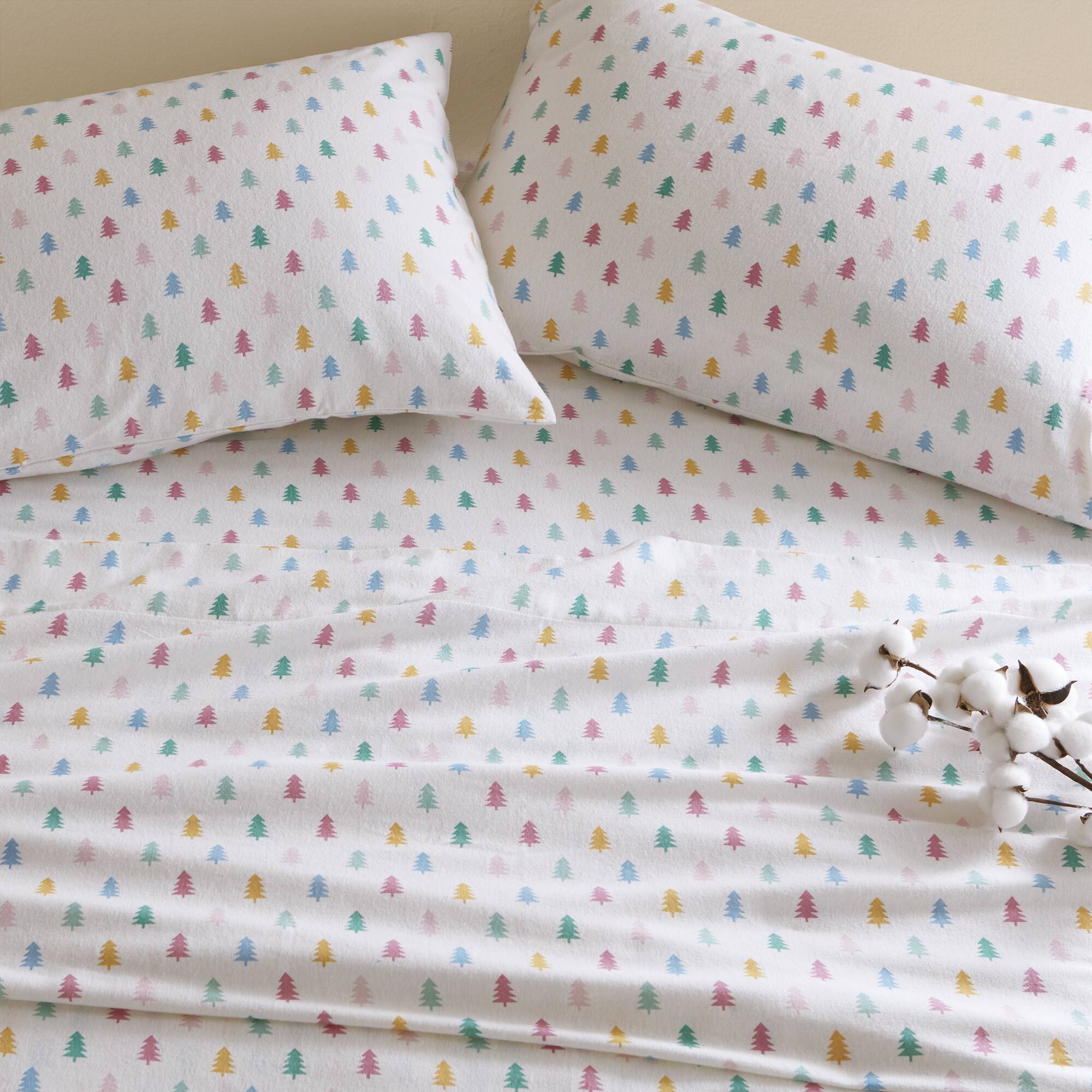 Cozy Soft Cotton Flannel Printed Sheet Set