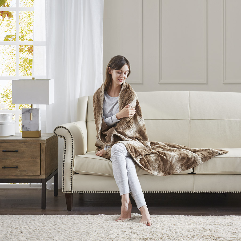 Zuri Oversized Faux Fur Throw