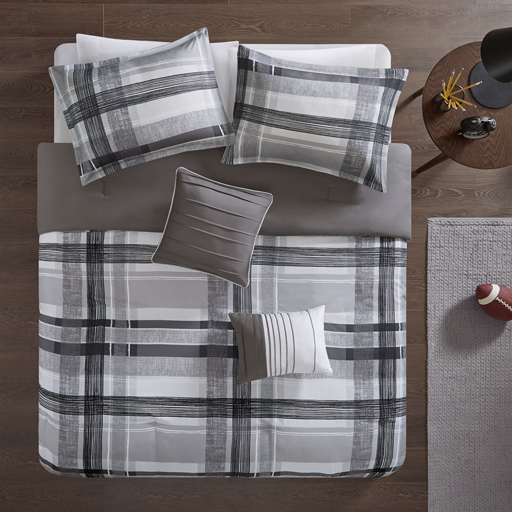 Rudy Plaid Comforter Set