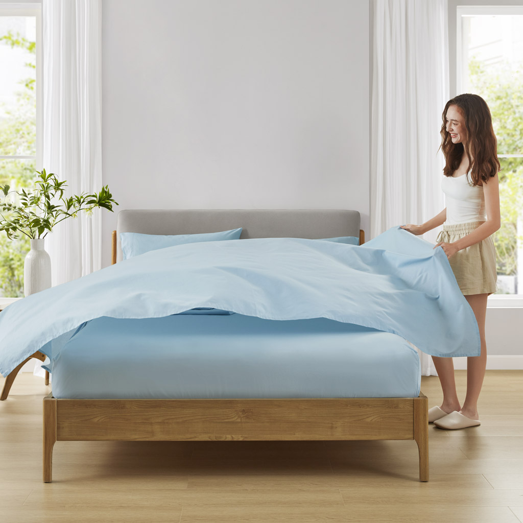 Cotton 144TC 100% Cotton Solid Sheet Set