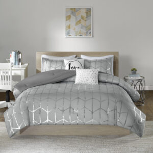 Raina 100% Polyester Brushed Microfiber Printed Comforter Set from Intelligent Design in  Grey/Silver. Raina 100% Polyester Brushed Microfiber Printed Comforter Set from Intelligent Design in  Grey/Silver. Raina 100% Polyester Brushed Microfiber Printed Comforter Set from Intelligent Design in  Grey/Silver. Raina 100% Polyester Brushed Microfiber Printed Comforter Set from Intelligent Design in  Grey/Silver. Raina 100% Polyester Brushed Microfiber Printed Comforter Set from Intelligent Design in  Grey/Silver.