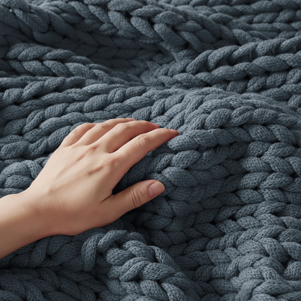 Chunky Double Knit Handmade Throw Blanket