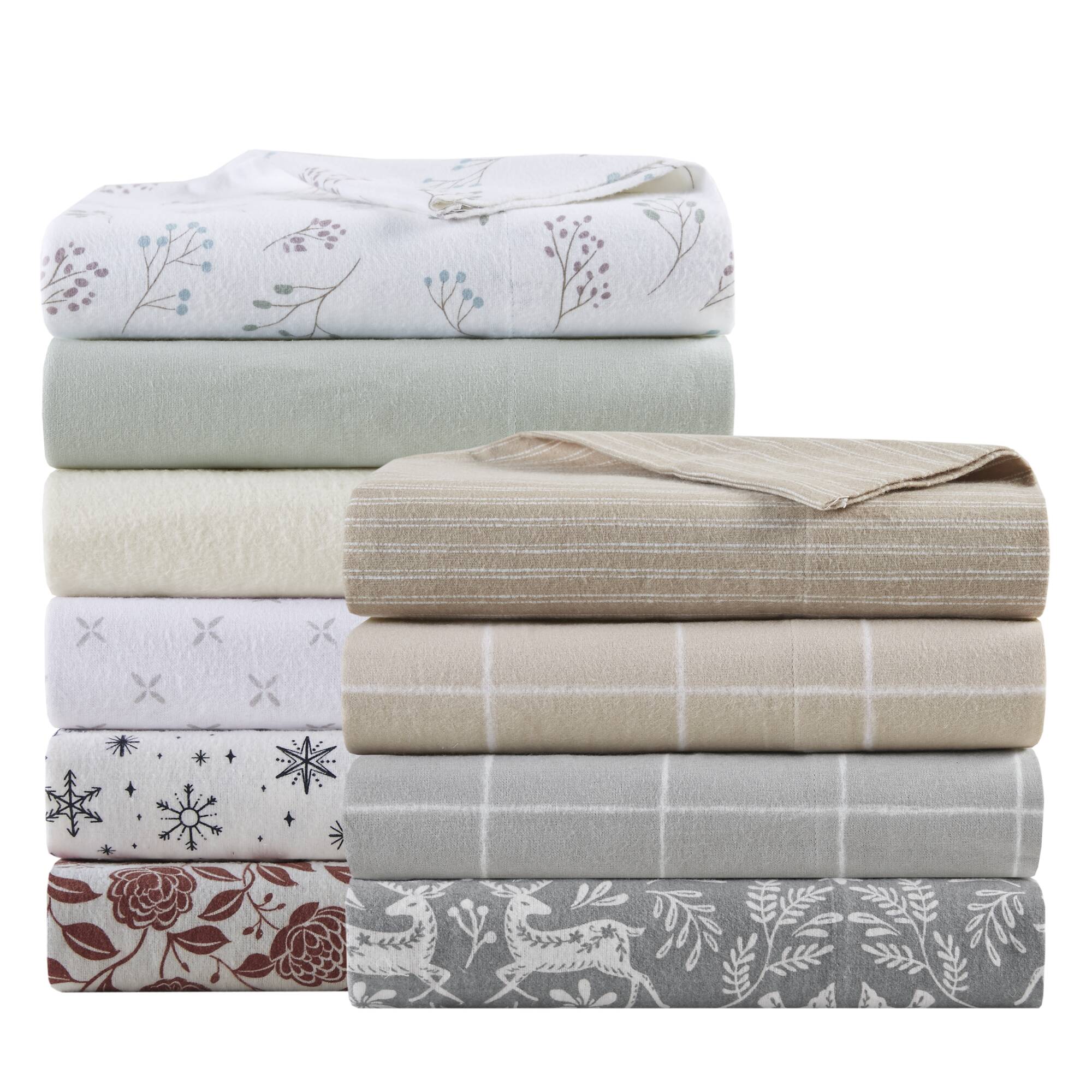 Cozy Cotton Flannel Printed Sheet Set