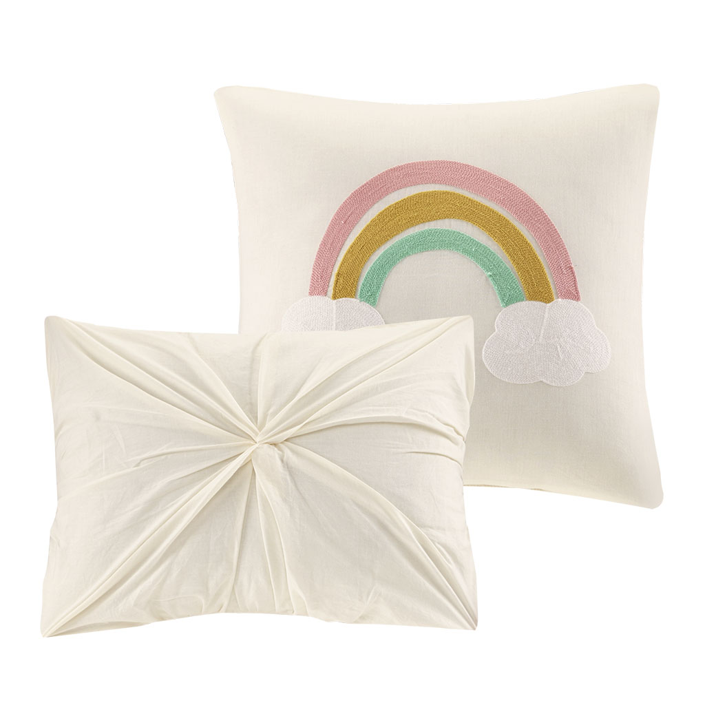 Callie Cotton Jacquard Pom Pom Comforter Set