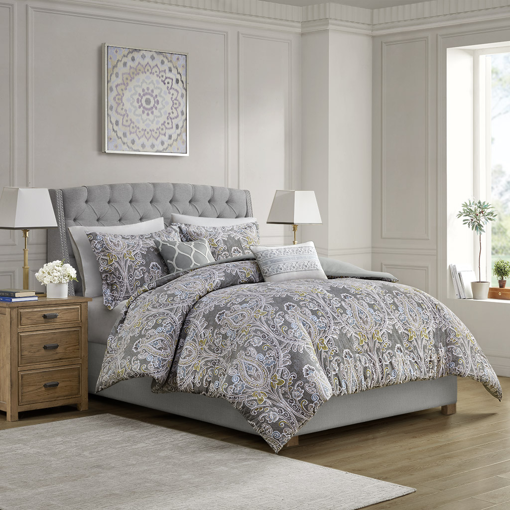 Hallie 5 Piece Cotton Duvet Cover Set