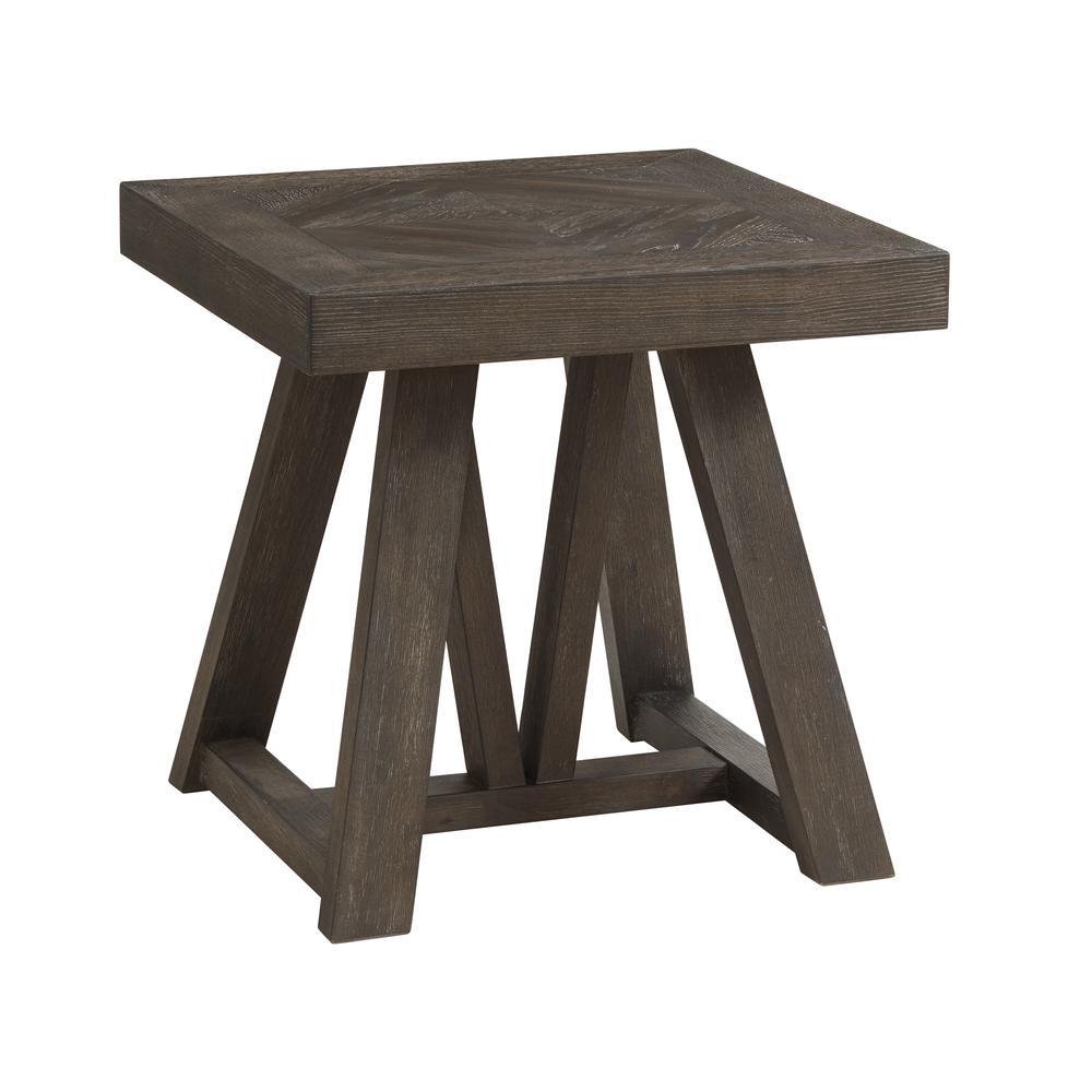 24″ x 24″ End Table in Reclaimed Chevron