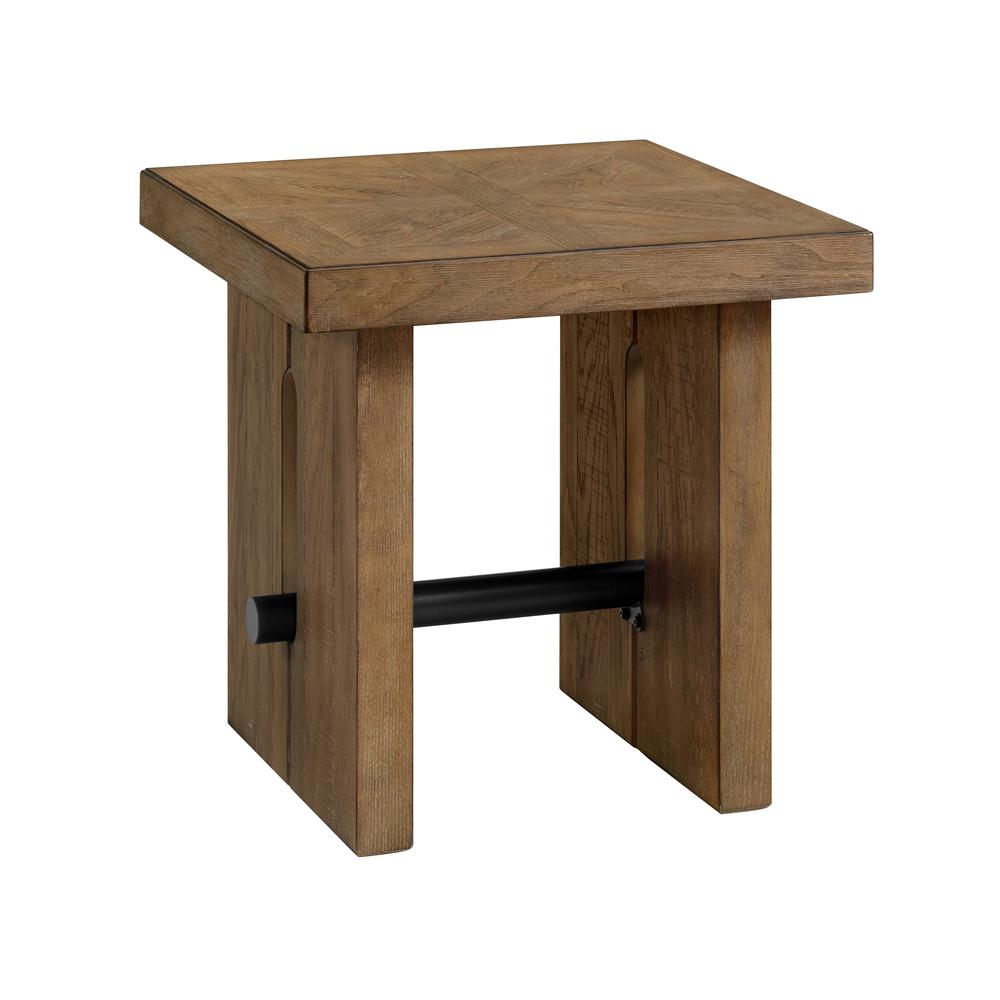 24″ x 24″ End Table in Weathered Oak