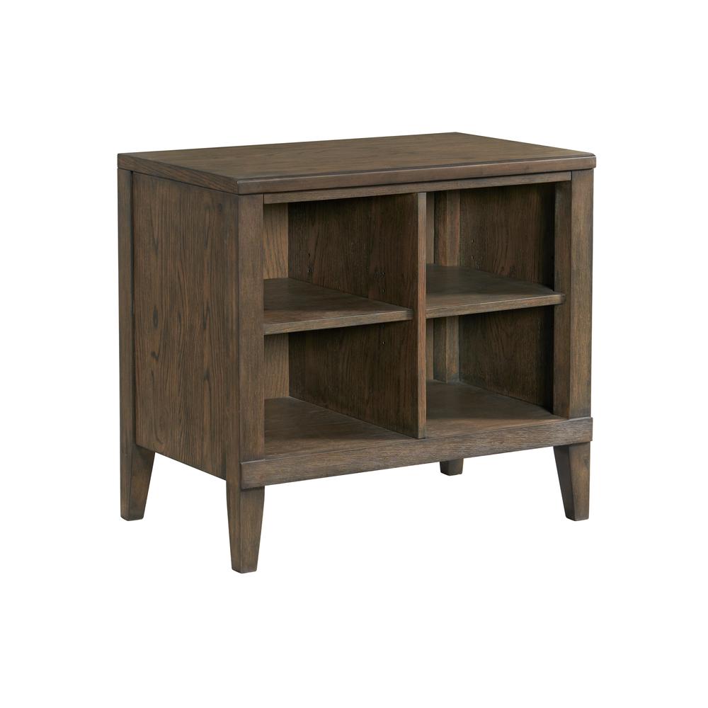 30″ Bunching Open Cabinet in Weathered Vintage Oak