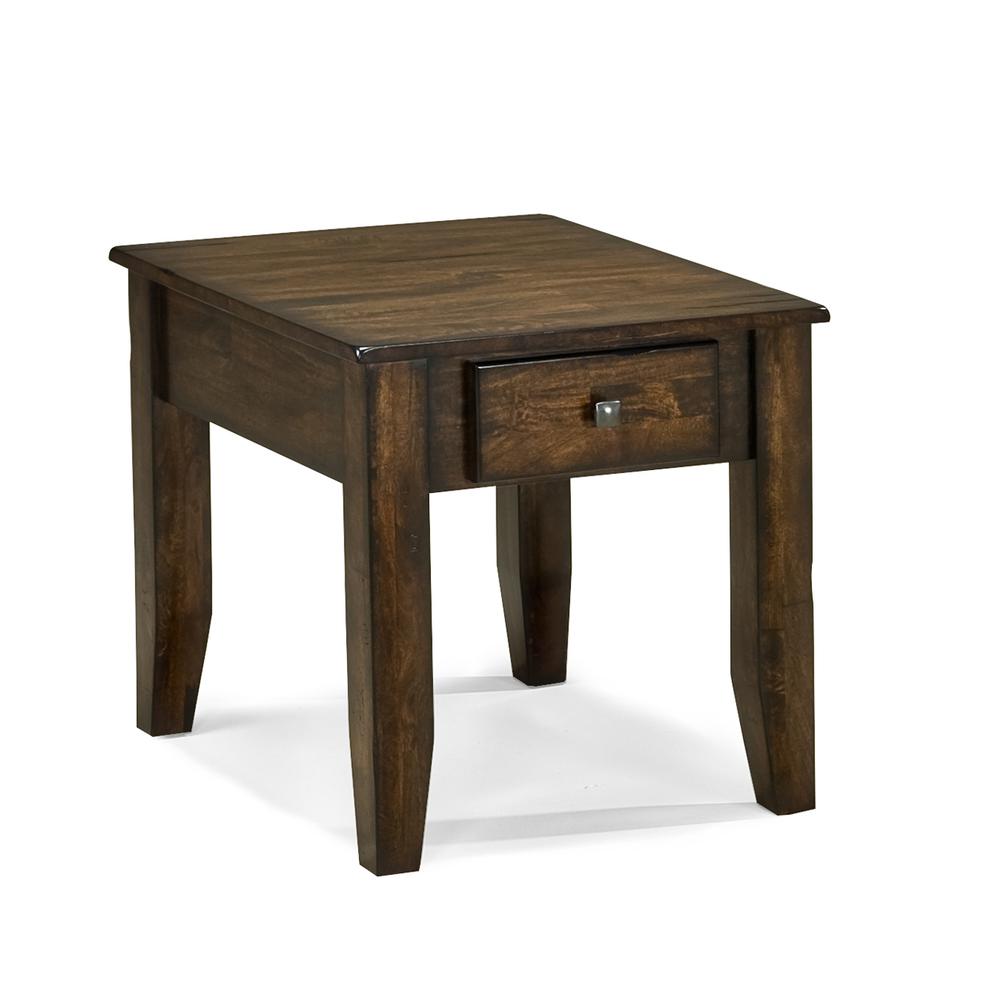 22″ x 28″ End Table in Raisin