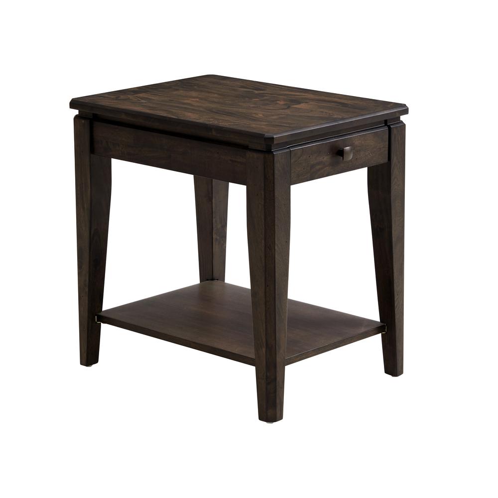 18″ x 24″ Chairside Table in Brushed Mango