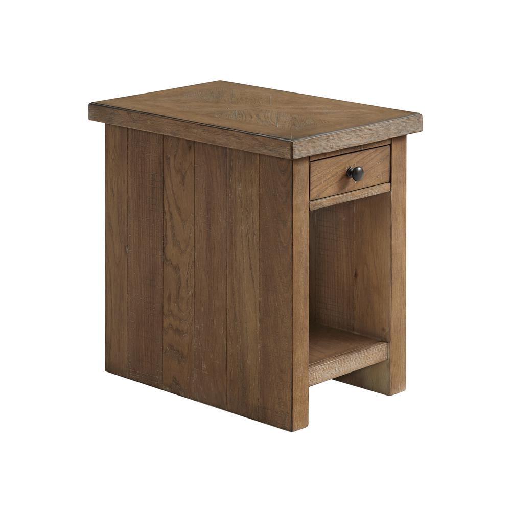 16″ x 24″ Chairside Table in Weathered Oak