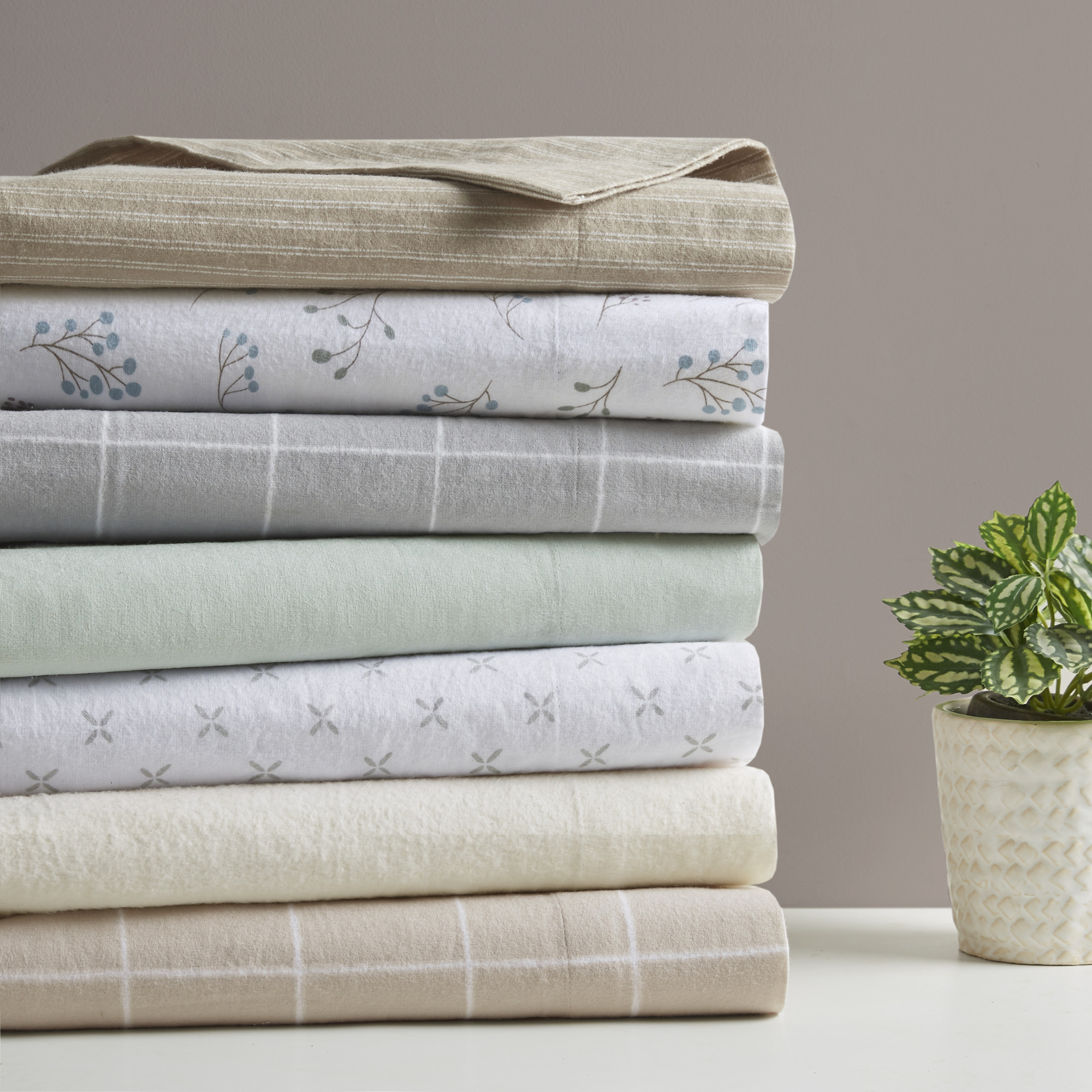 Cozy Cotton Flannel Printed Sheet Set