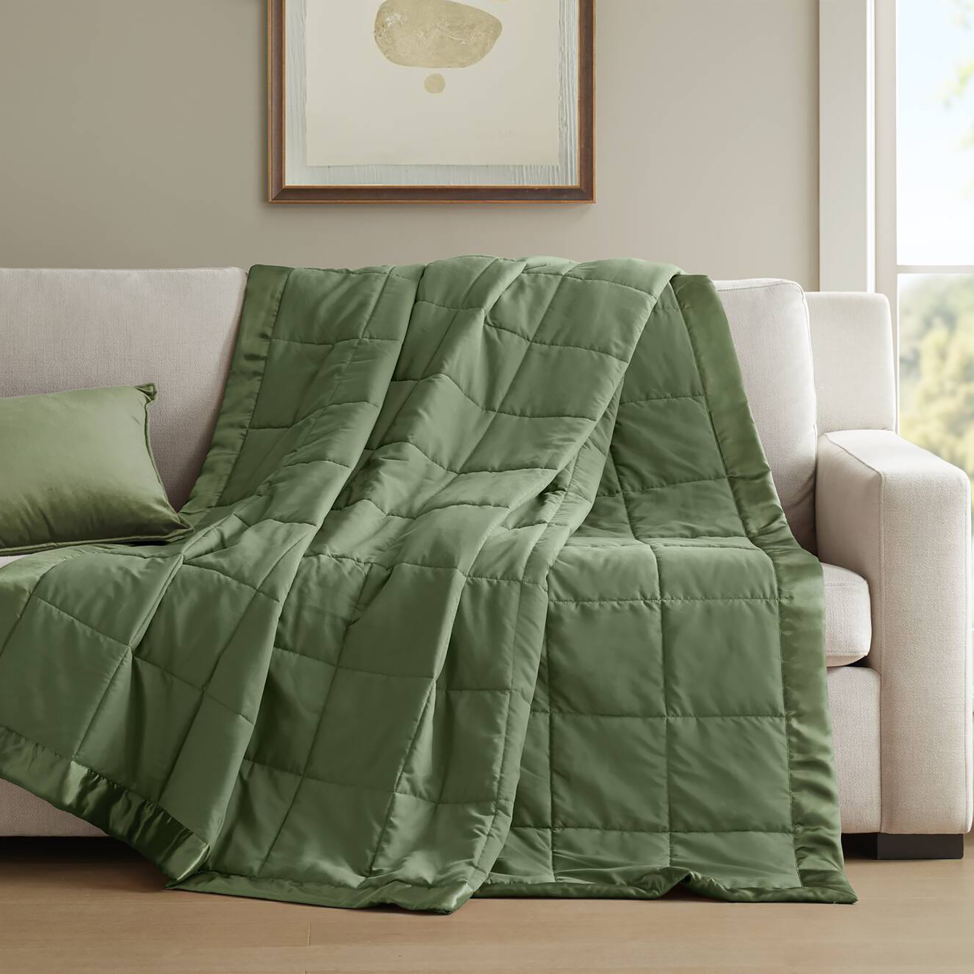 Windom Lightweight Down Alternative Blanket with Satin Trim