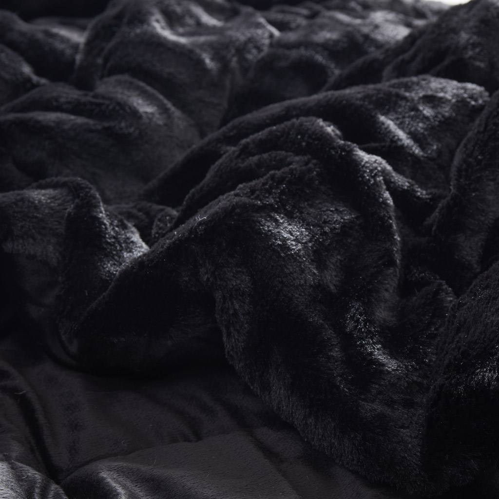 Gia Faux Fur Comforter Mini Set