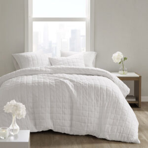 Cocoon 3 Piece Quilt Top Comforter Mini Set from N Natori in  White. Cocoon 3 Piece Quilt Top Comforter Mini Set from N Natori in  White. Cocoon 3 Piece Quilt Top Comforter Mini Set from N Natori in  White. Cocoon 3 Piece Quilt Top Comforter Mini Set from N Natori in  White. Cocoon 3 Piece Quilt Top Comforter Mini Set from N Natori in  White.