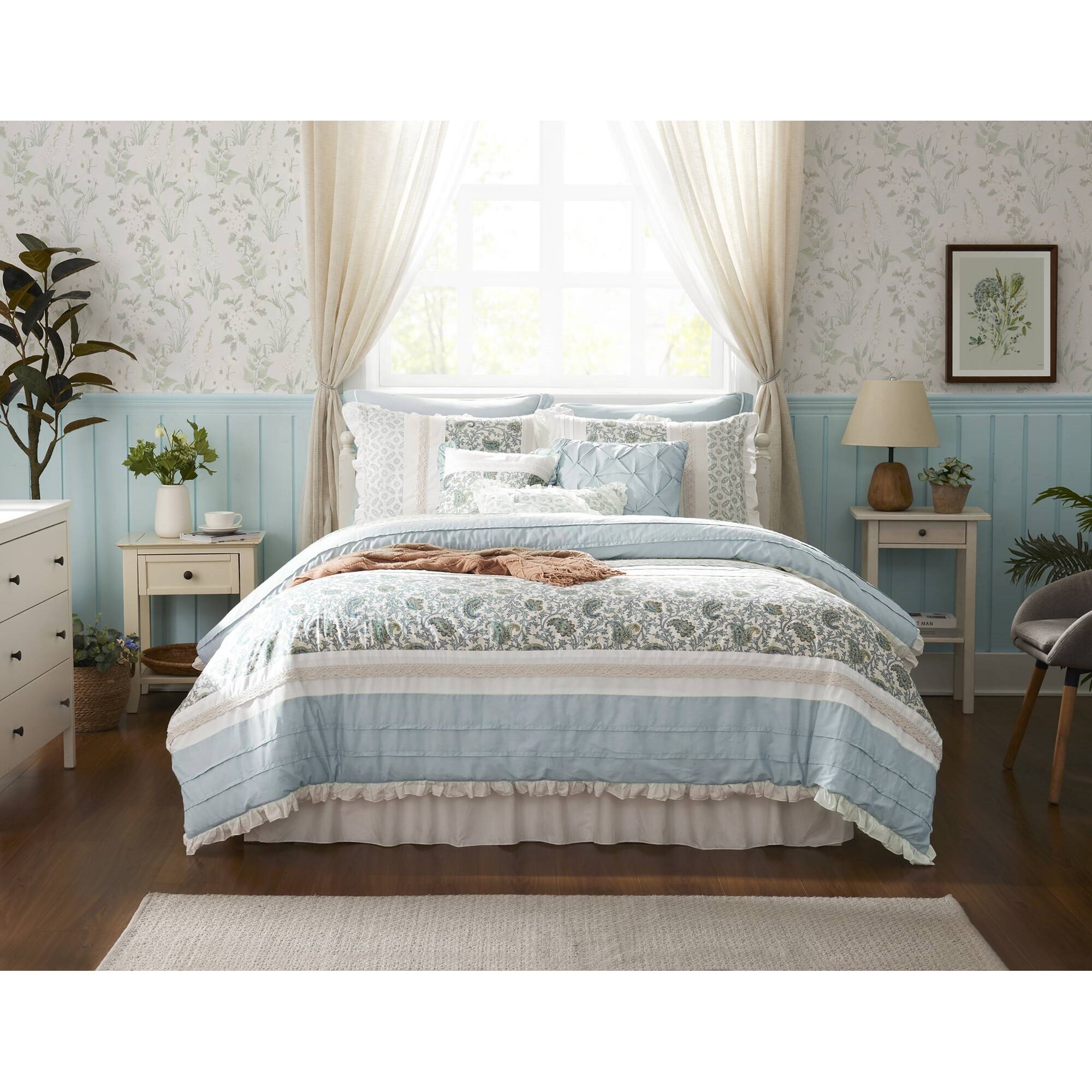 Dawn 9 Piece Cotton Percale Comforter Set