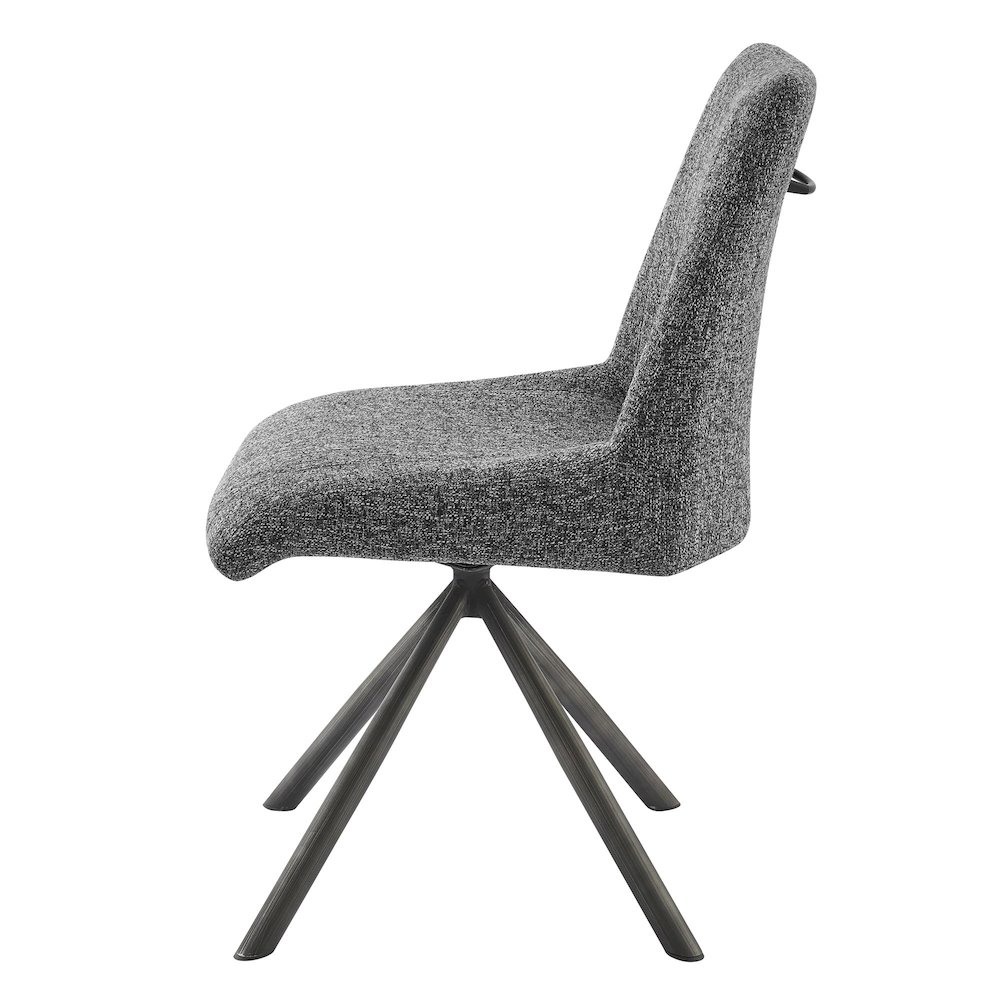 Viona Chenille Swivel Dining Side Chair (Seat)