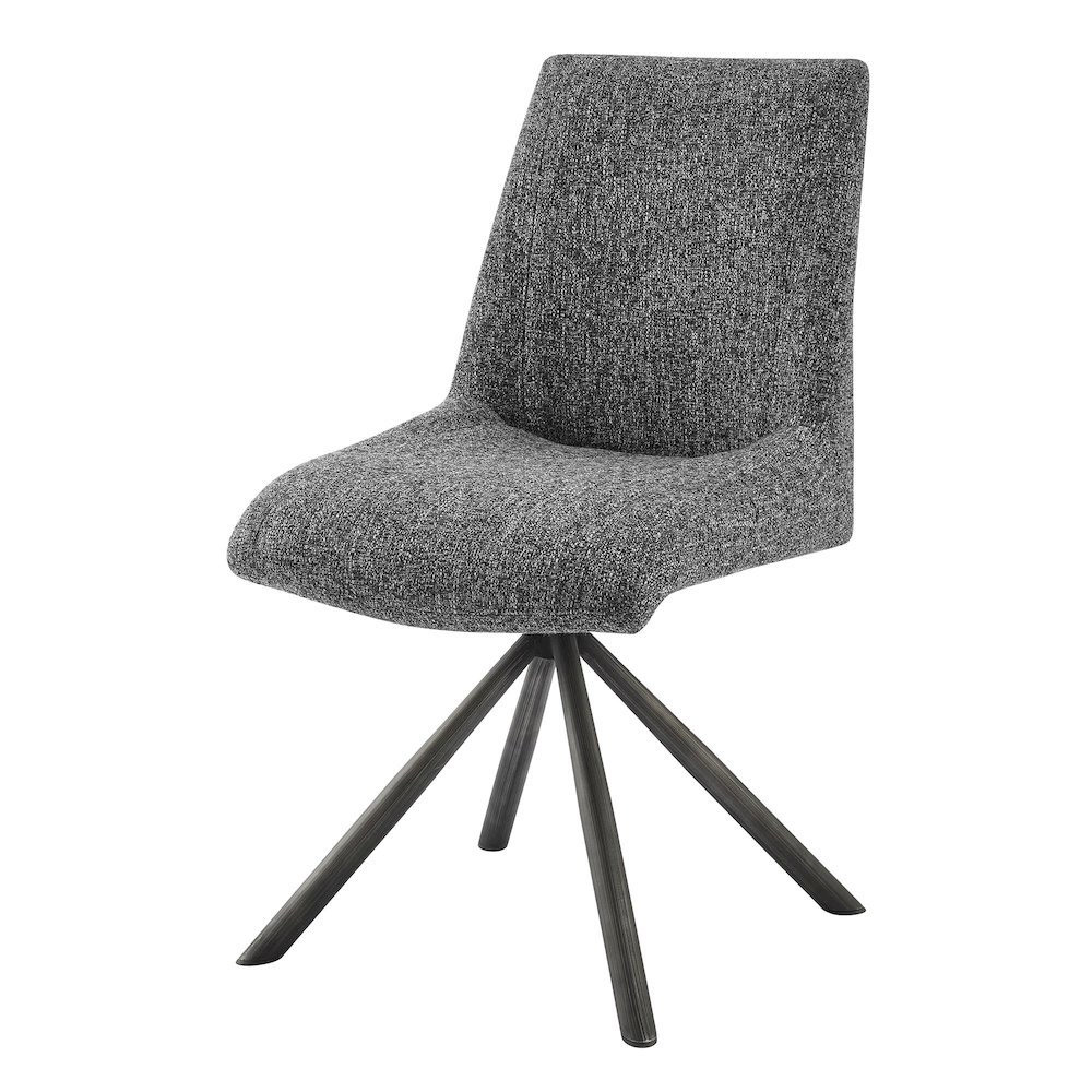 Viona Chenille Swivel Dining Side Chair (Seat)