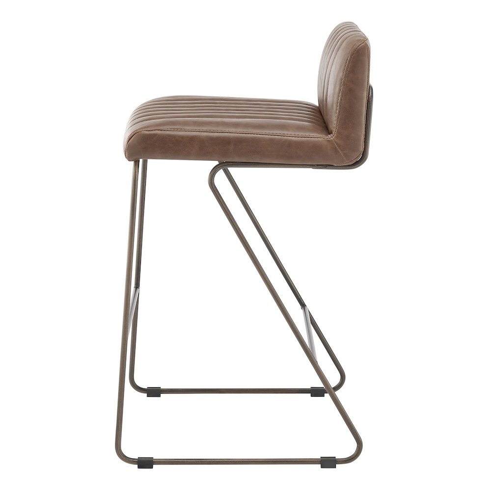 Raoul KD Faux Leather Counter Stool