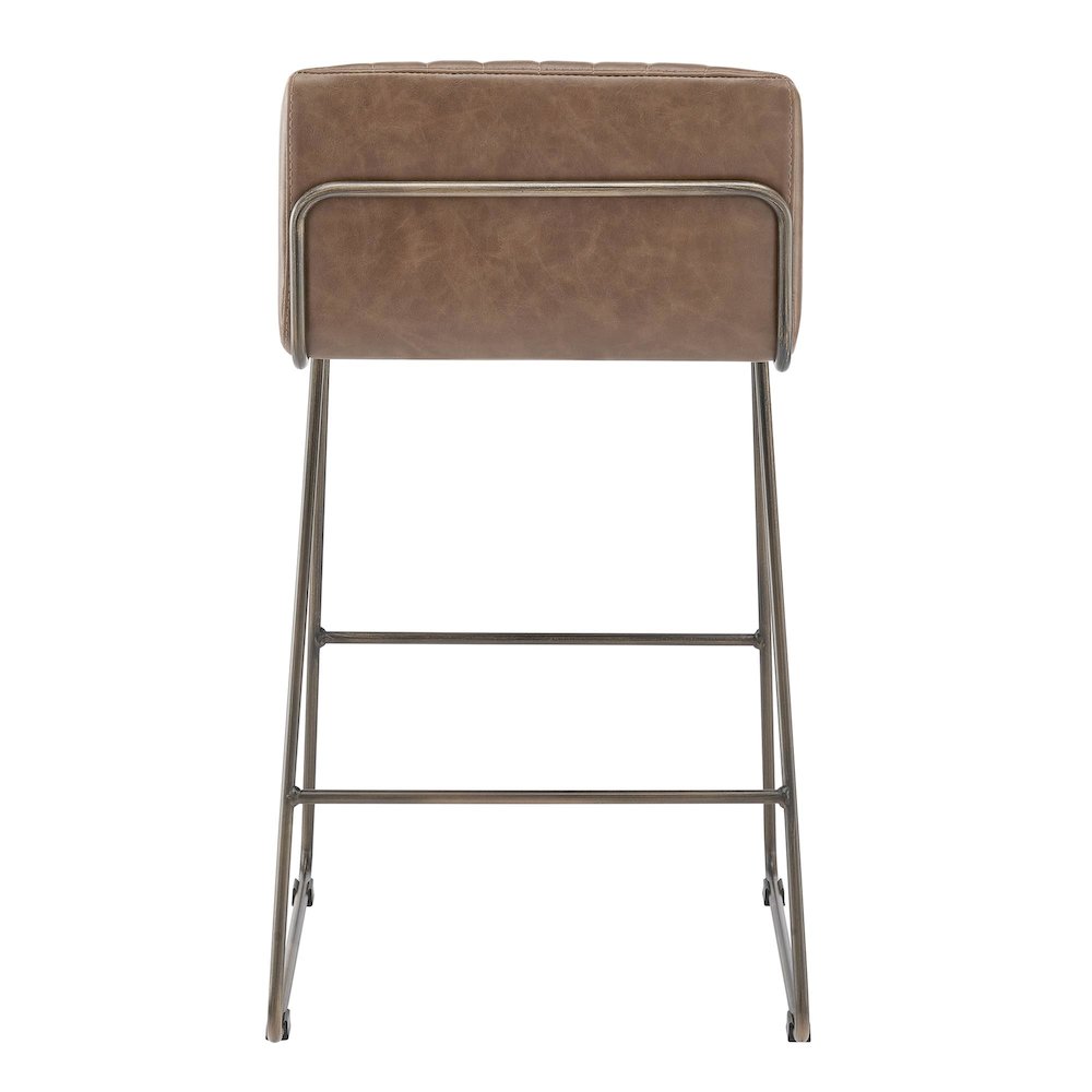 Raoul KD Faux Leather Counter Stool