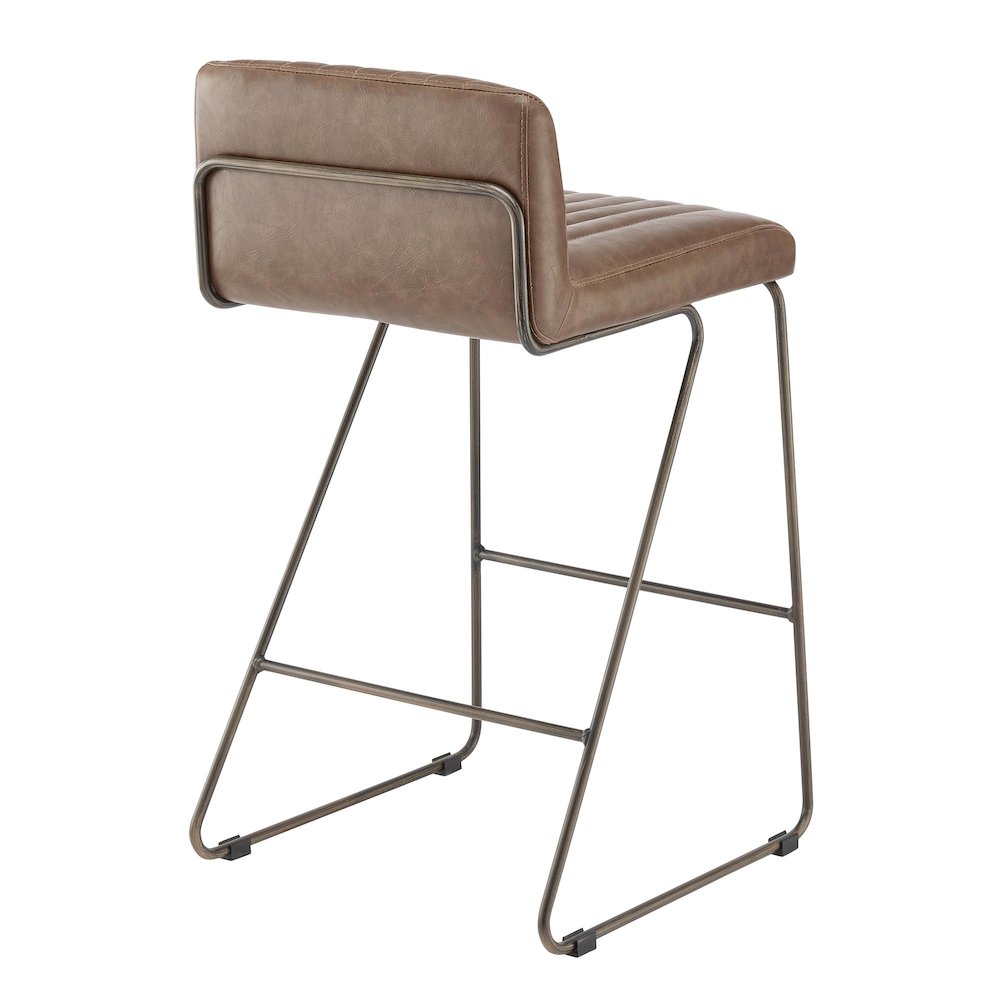 Raoul KD Faux Leather Counter Stool