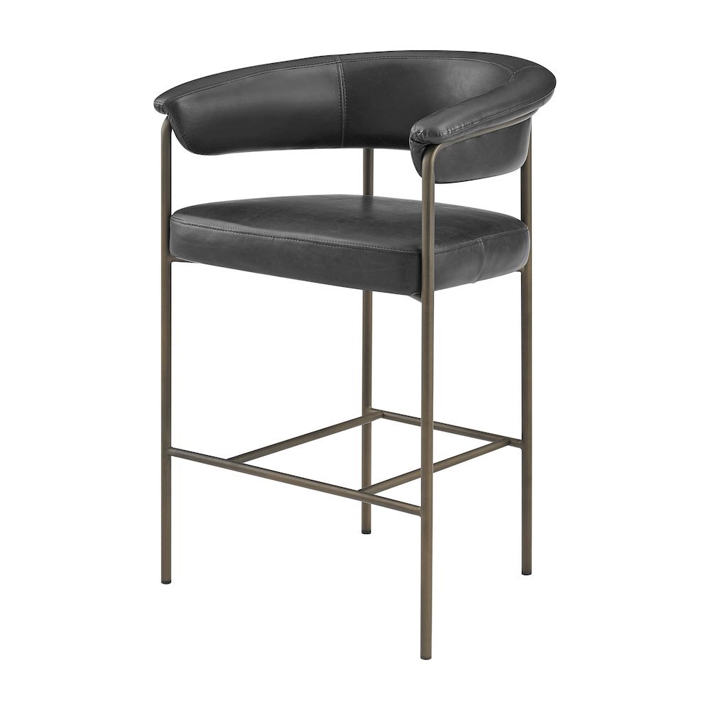 Kaiden Faux Leather Counter Stool