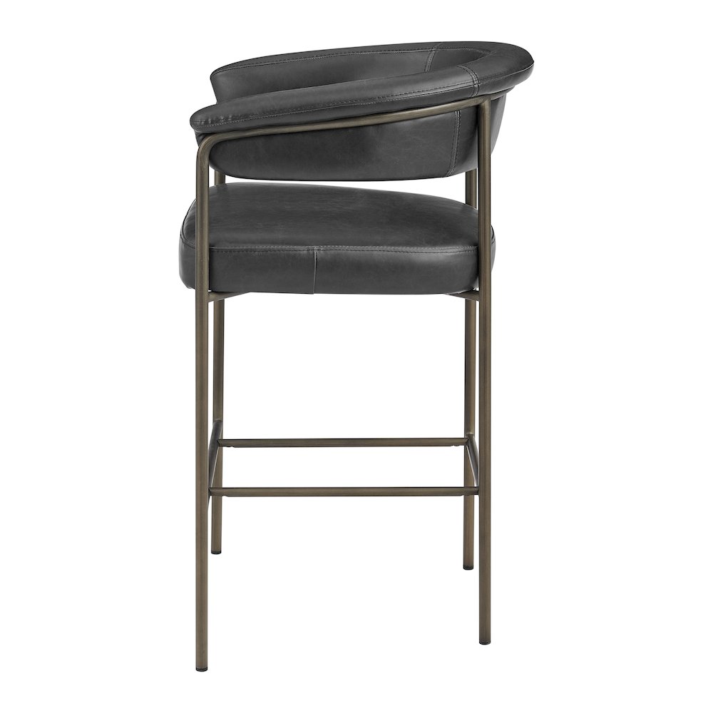 Kaiden Faux Leather Counter Stool