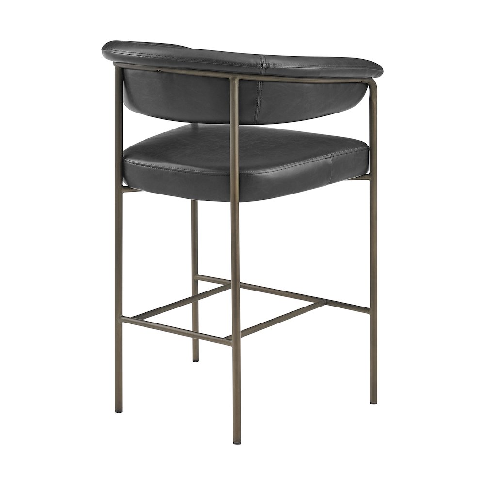Kaiden Faux Leather Counter Stool