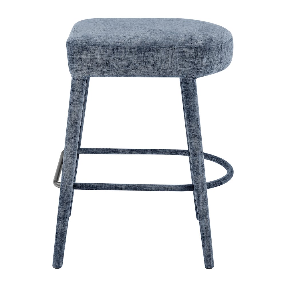 Rylee Chenille Backless Counter Stool