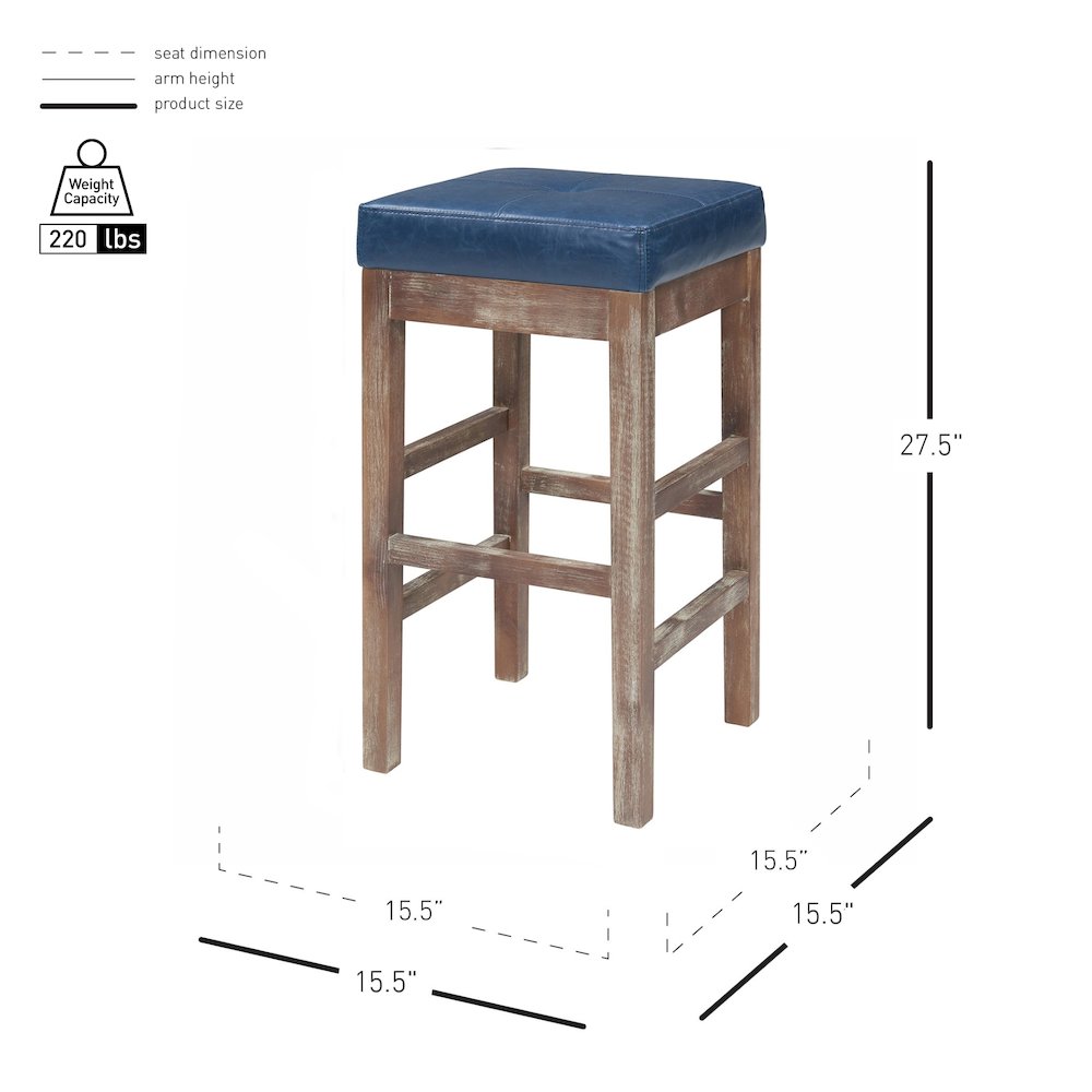 Valencia Bonded Leather Counter Stool