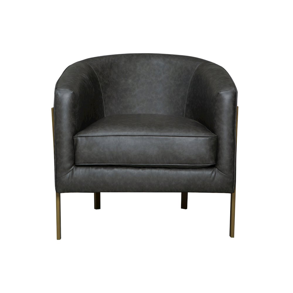 Harrod Faux Leather Accent Chair