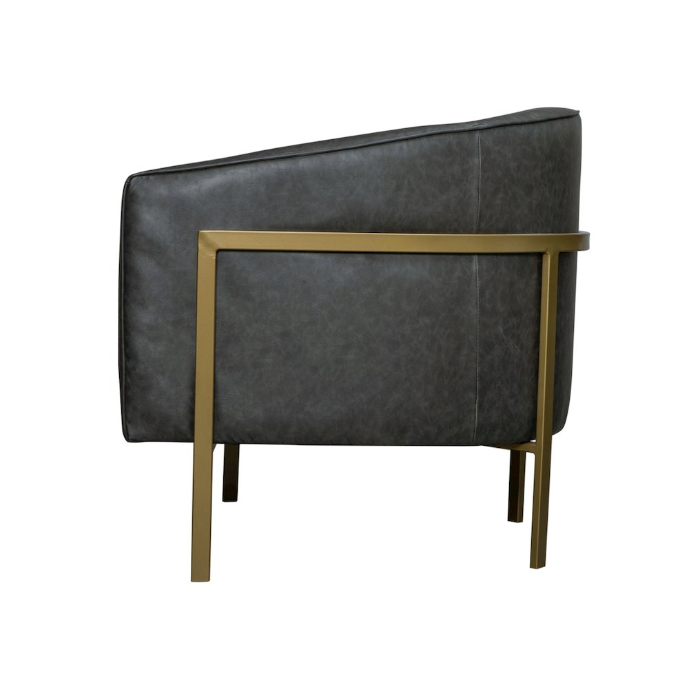 Harrod Faux Leather Accent Chair