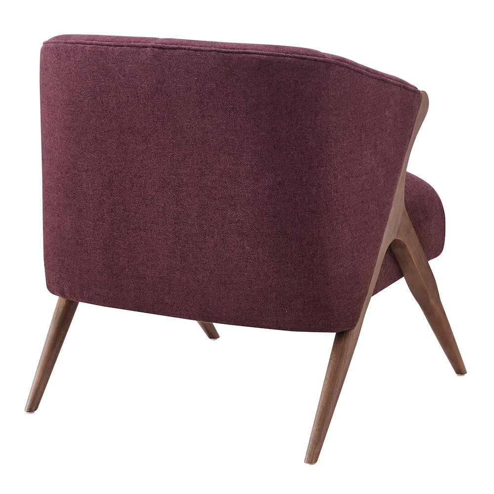 Florence Chenille Accent Chair Brown Legs