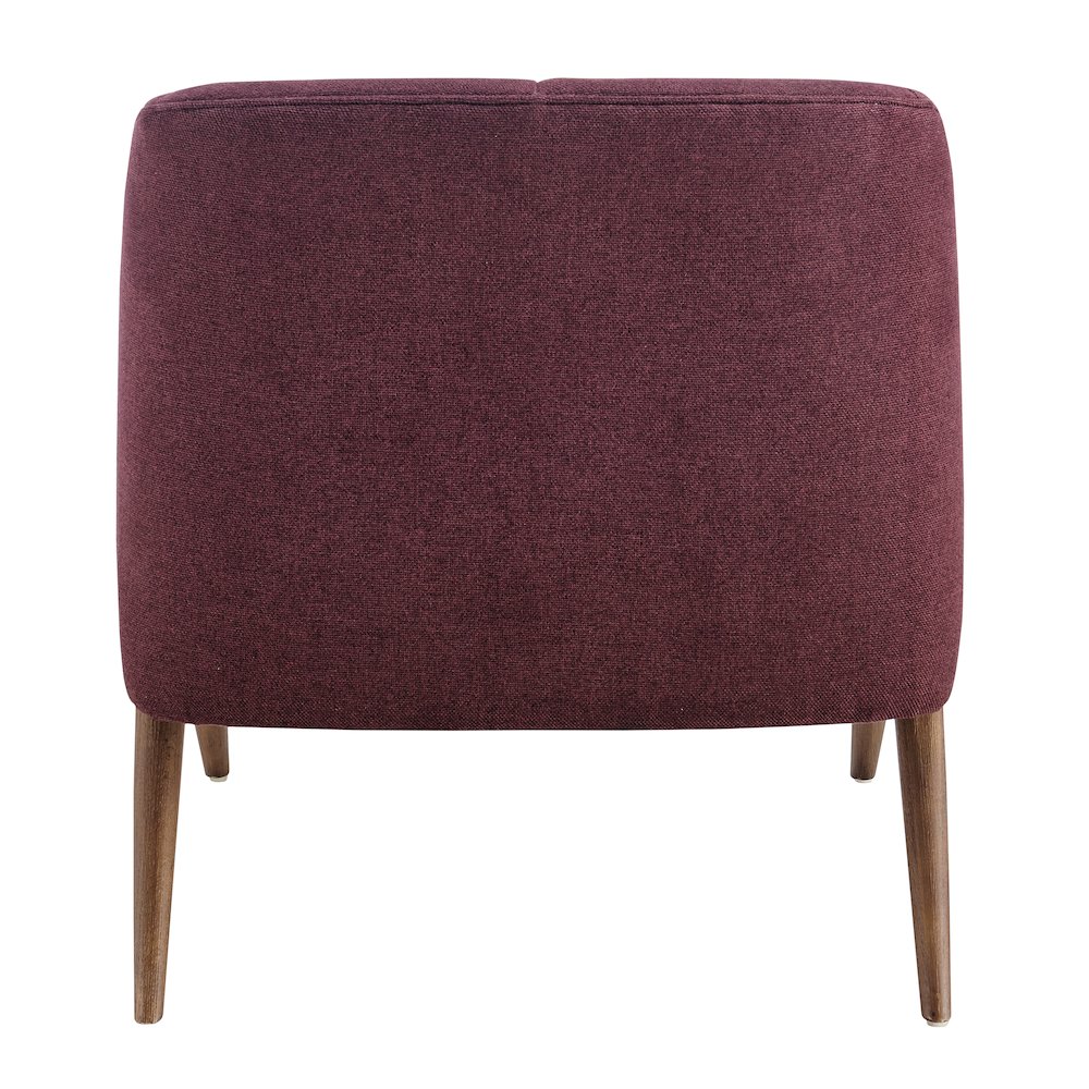 Florence Chenille Accent Chair Brown Legs