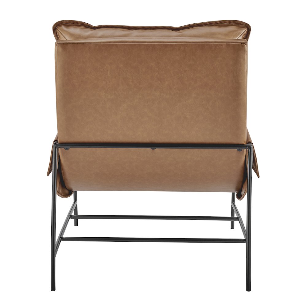 Thierry Faux Leather Accent Arm Chair