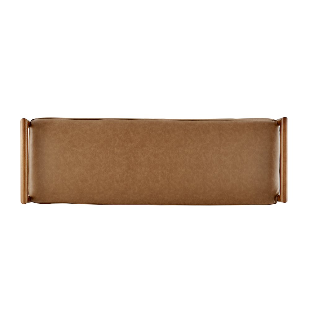William Faux Leather Bench