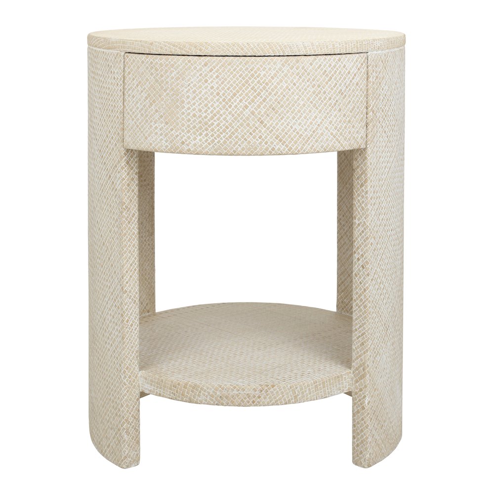 Zivon Round Nightstand/Side Table