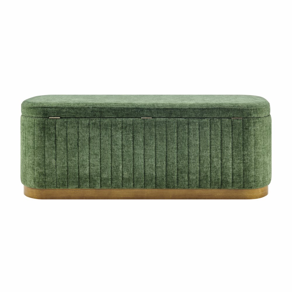 Clinton Chenille Storage Bench