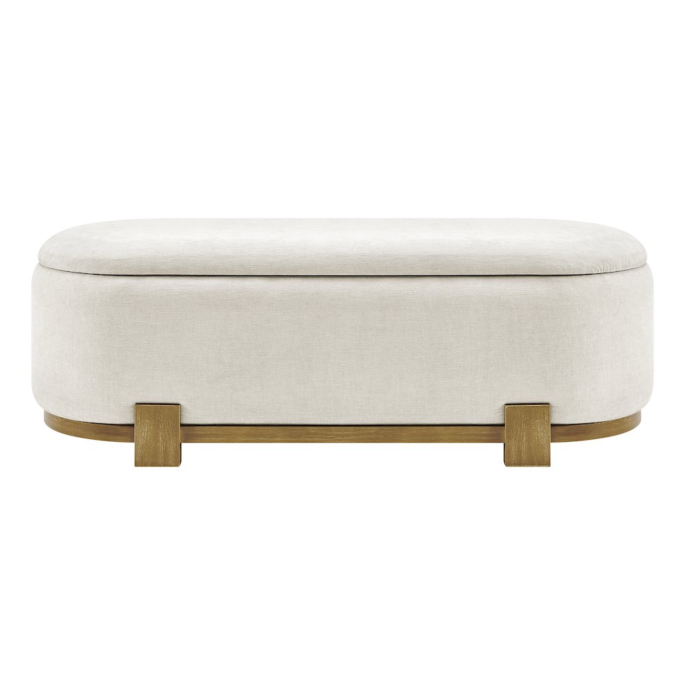 Ayleen Chenille Storage Bench