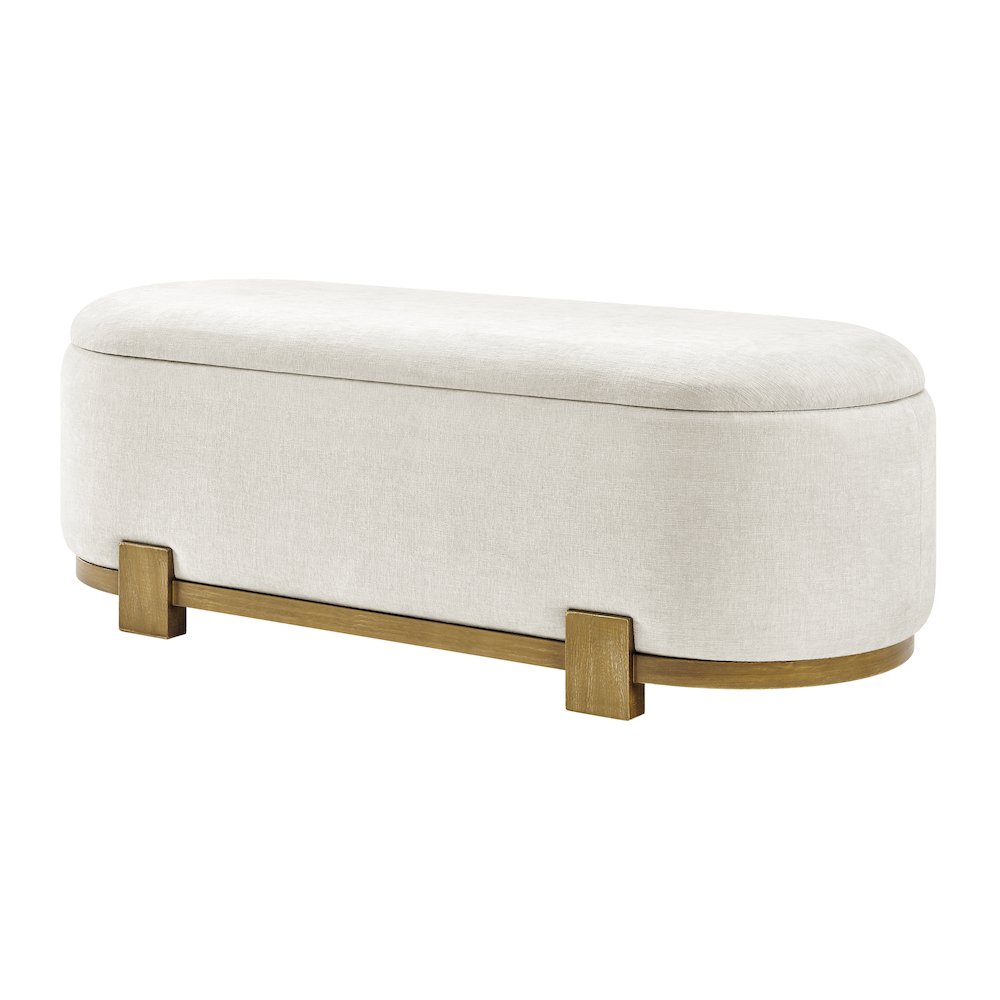 Ayleen Chenille Storage Bench