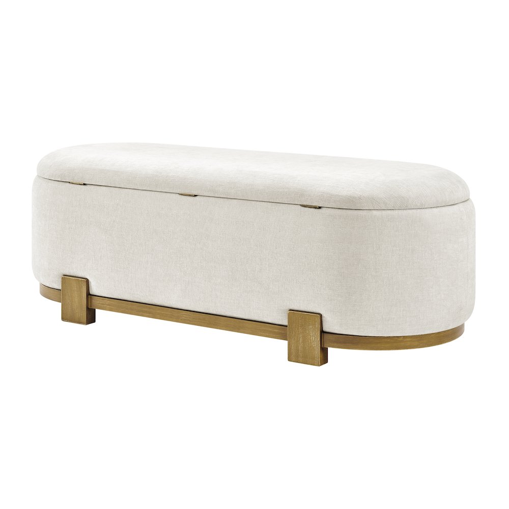 Ayleen Chenille Storage Bench