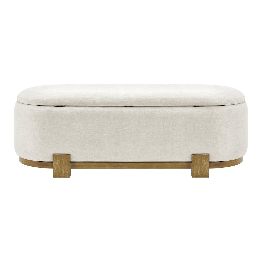 Ayleen Chenille Storage Bench