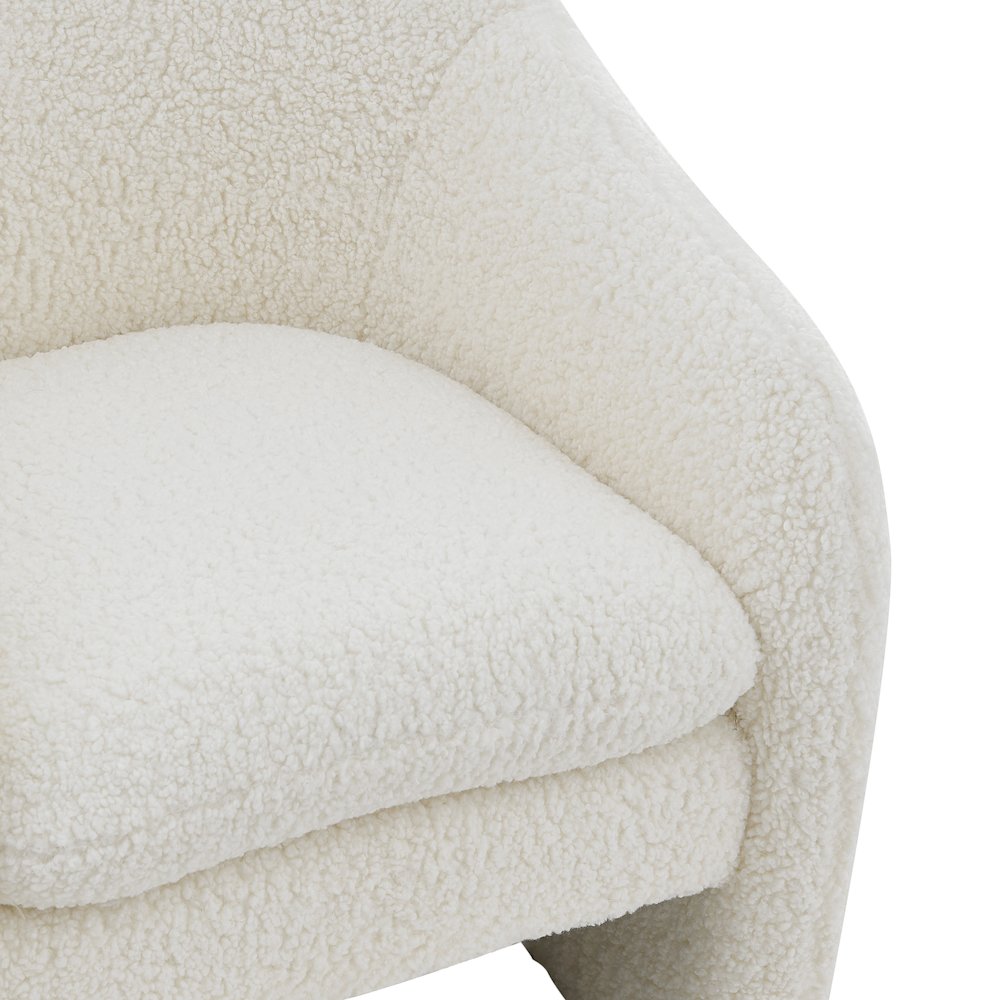 Zella Faux Shearling Accent Arm Chair